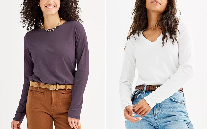 Women’s Long Sleeve Tees $3 at Kohl’s (Flannel Shirts $7) | Free Stuff Finder