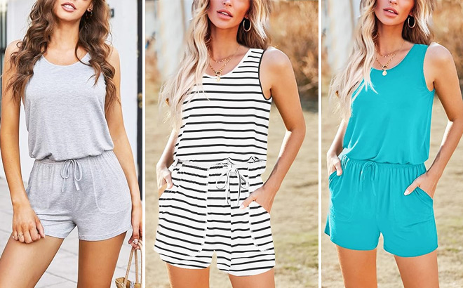 Womens Summer Casual Rompers