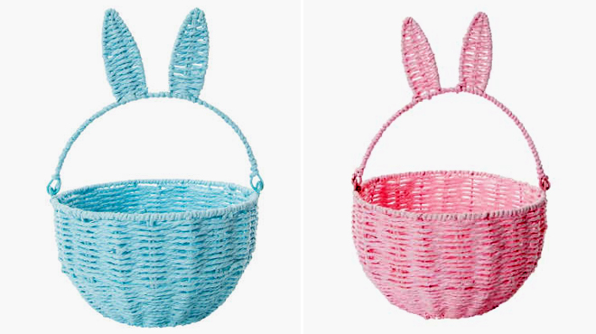 Woven Bunny Easter Baskets