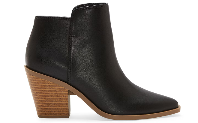 a n a Womens Dutch Stacked Heel Booties