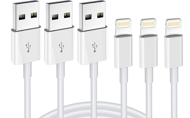 iPhone Charger 3Pack 6FT MFi Certified Lightning Cable Fast Charging Cords Apple Charger Compatible with iPhone