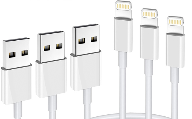 iPhone Charger 3Pack Apple MFi Certified Lightning Cable 6FT Compatible with iPhone