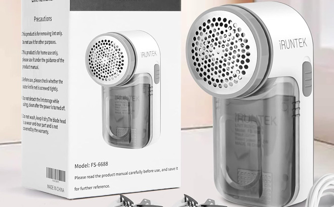 iRUNTEK Fabric Lint Remover Wired Use USB Powered Shaver and Lint Brush iRUNTEK Fabric Lint Remover Wired Use USB Powered Shaver and Lint Brush