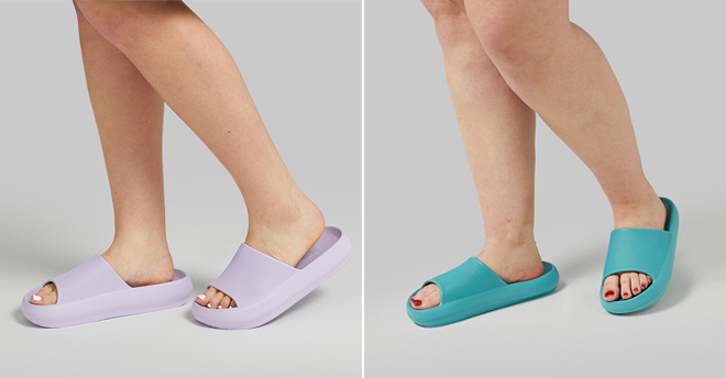 32 Degrees Womens Cushion Slides in Two Colors