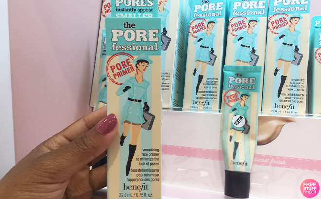 A Person Holding Benefit Cosmetics POREfessional Primer