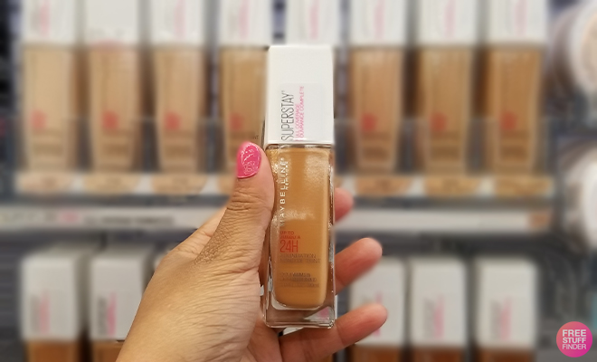 A Person Holding the Maybelline SuperStay Full Coverage Foundation
