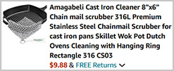 Amagabeli Chainmail Scrubber Screenshot Amagabeli Chainmail Scrubber Screenshot