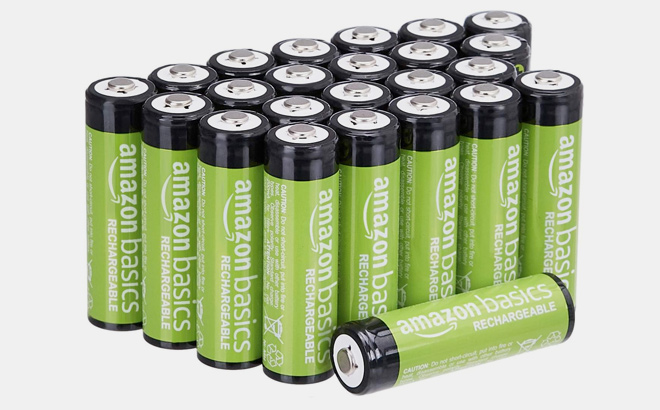 Amazon Basics 24 Pack Rechargeable AA NiMH Batteries 2000 mAh