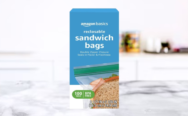 Amazon Basics Reclosable Sandwich Bags