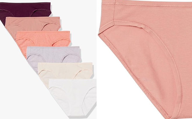 Amazon Essentials Womens Cotton Bikini Brief Underwear Neutral
