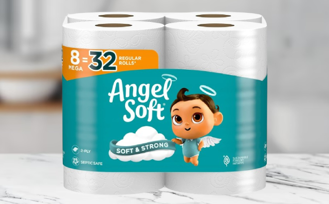 Angel Soft Toilet Paper Mega Rolls 8 Count