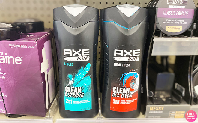 Axe Shampoos on Shelf Axe Shampoos on Shelf