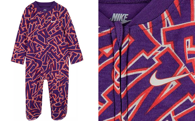 Baby Nike Join The Club Footed Sleep Play One Piece Coveralls