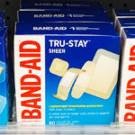 Band Aid Tru Stay Sheer Bandages Pack on Walgreens Store Shelf