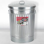Behrens 31 Gallon Steel Trash Can on the Floor