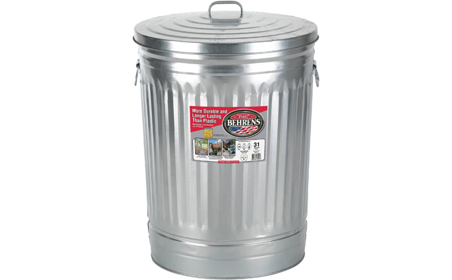 Behrens 31 Gallon Steel Trash Can