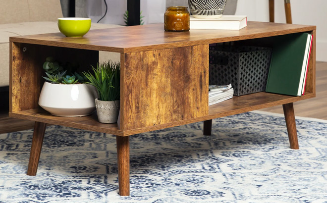 Best Choice Products Coffee Accent Table in Brown Color Best Choice Products Coffee Accent Table in Brown Color