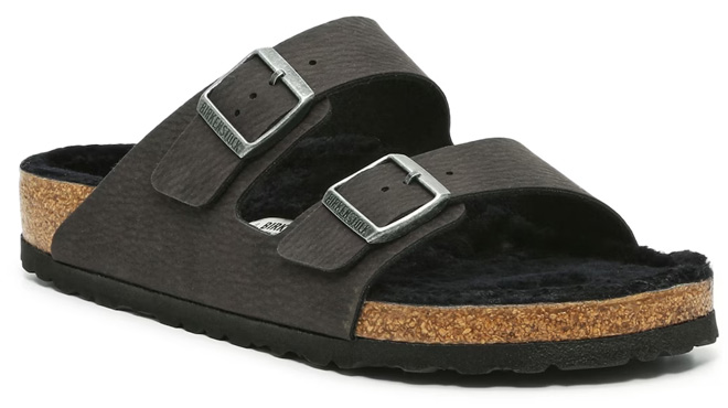 Birkenstock Men's Arizona Shearling Slide Sandals