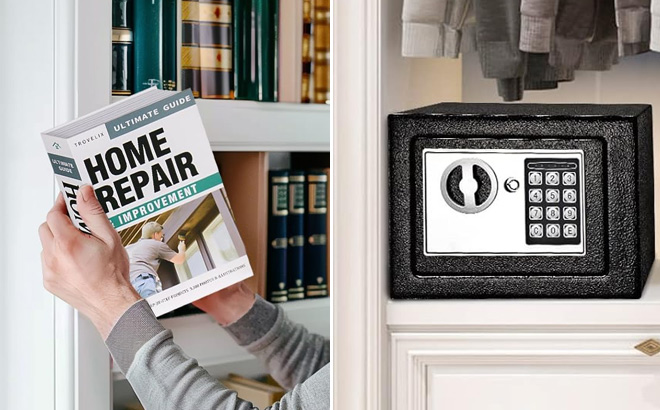 Book Safe with Combination Lock