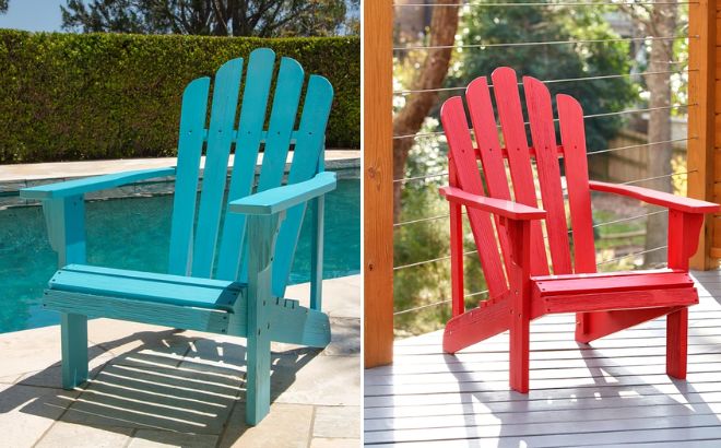 Brently Solid Wood Adirondack Chairs