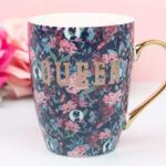 Bridgerton Izzy Liv Ceramic Floral Mug Forest Green at Target