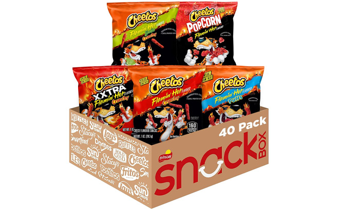 Cheetos Flamin Hot 40 ct Variety Pack