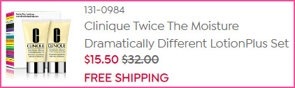 Clinique Lotion Set at Checkout