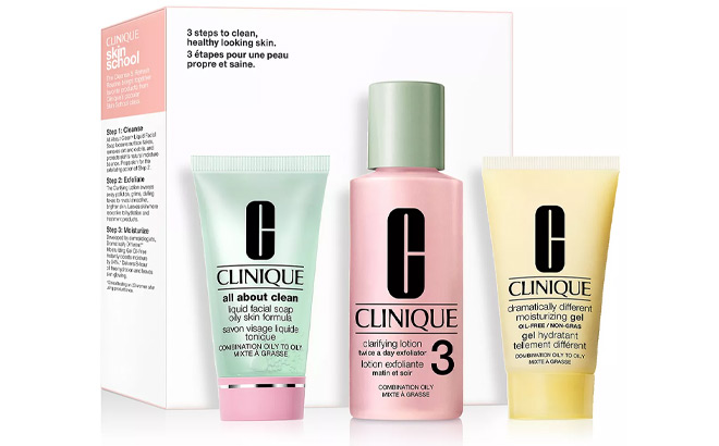 Clinique Skin School Supplies Cleanse Refresh Set