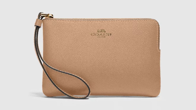 Coach Outlet Corner Zip Wristlet 1