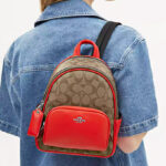 Coach Outlet Mini Court Backpack In Signature Canvas