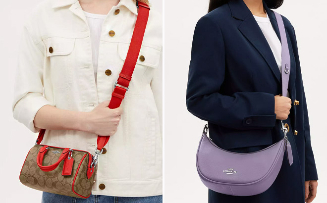 Coach Outlet Mini Rowan Crossbody In Signature Canvas Coach Outlet Mini Rowan Crossbody In Signature Canvas