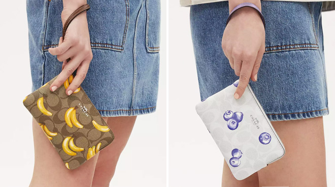 Corner Zip Wristlets