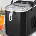 Cowsar Portable Countertop Ice Maker Machine on a Kitchen Taable