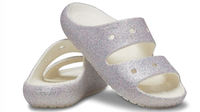 Crocs Kids Classic Glitter Sandal 2 0