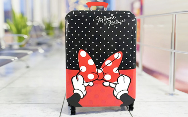 Disney Minnie Mouse Bow Check in Hardside ABS 360 Spinner Luggage