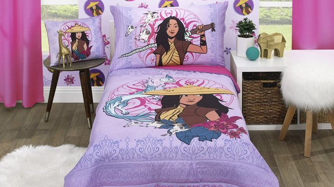 Disney Toddler Raya Mystic Pop Polyester Bedding Set