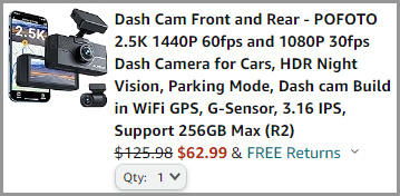 Dual Dash Camera