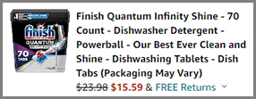 Finish Quantum Infinity Shine 70 Count at Amazon