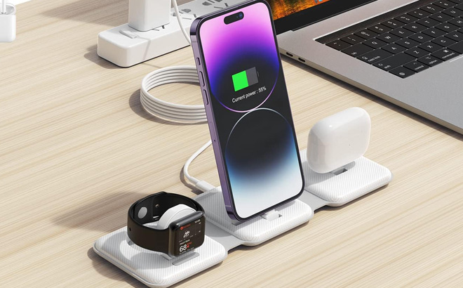 Foldable 3 in 1 Charging Station