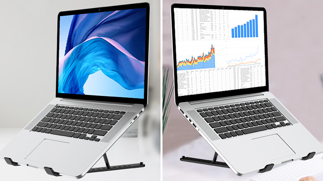 Foldable Laptop Stand in Black Color