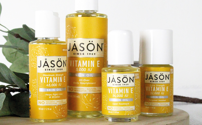 Four Bottles of Jason Vitamin E Body Oil