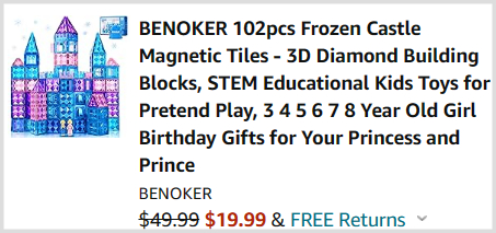 Frozen Castle Magnetic Tiles Checkout Frozen Castle Magnetic Tiles Checkout
