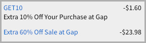 GAP Discounts