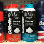 Gillette Foamy Sensitive Shave Foam on Shelf