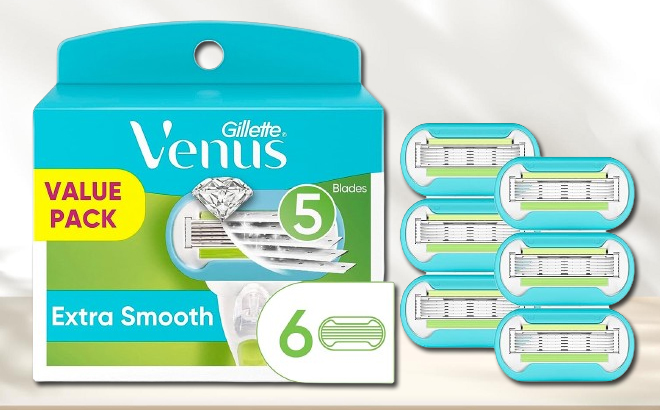 Gillette Venus Extra Smooth Womens Razor Blade Refills