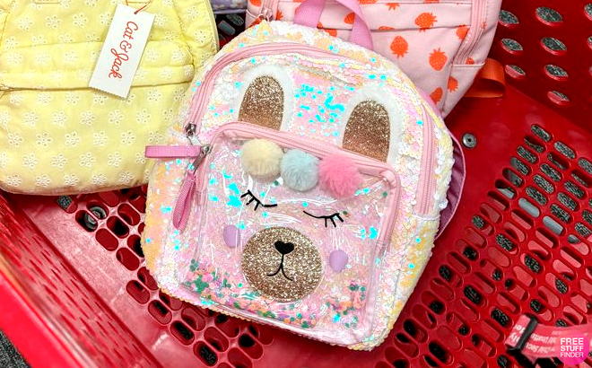 Girls 10 522 Sequin Llama Backpack Cat Jack™ Pink