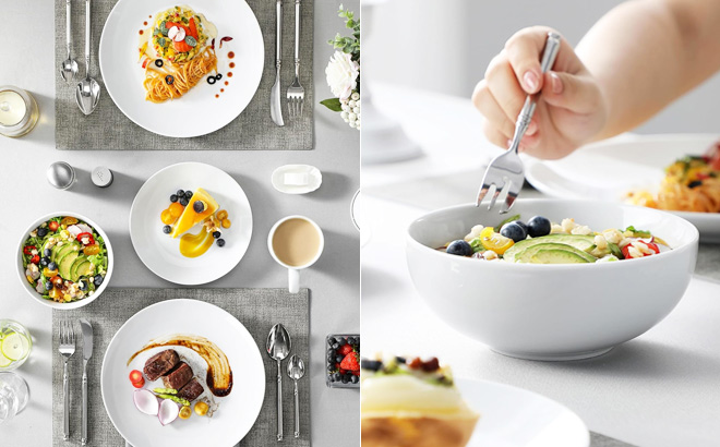 Gourmet Porcelain Dinnerware Set