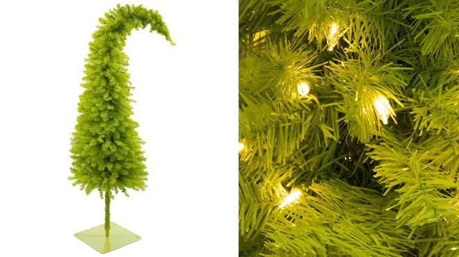 Grinch Tree on White Background and Close Up Grinch Tree on White Background and Close Up