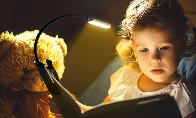 Gritin 9 LED Rechargeable Book Light