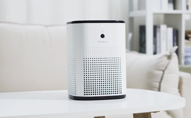 HEPA Air Purifier on a Table